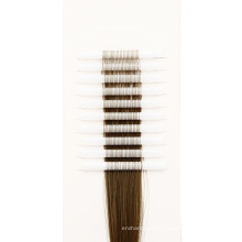 Wholesale High Quality Brown Color Synthetic Tube Hair Extension for Densification